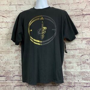 Adidas Black Cleveland Cavaliers NBA Tee Shirt